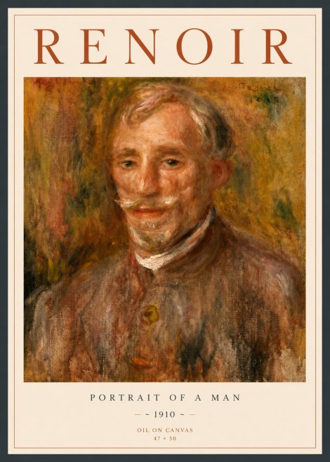 Renoir Portrait of a Man II No4 - Plakat