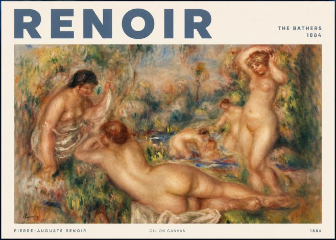 Renoir The Bathers I No2 - Plakat