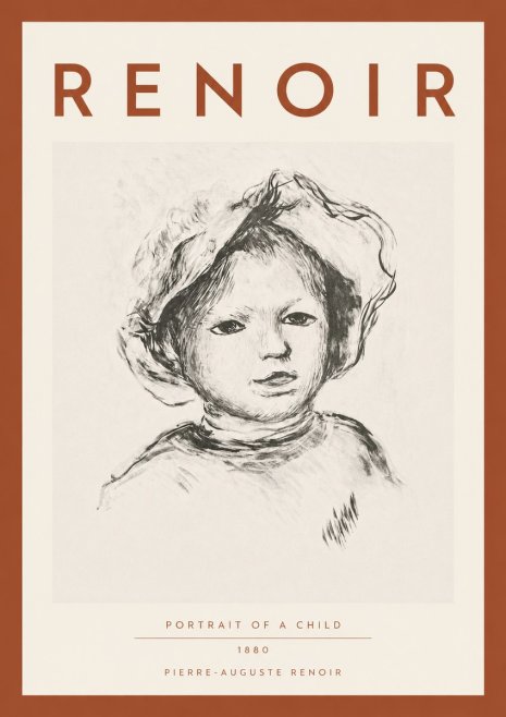 Renoir Portrait of a Child II No4 - Plakat