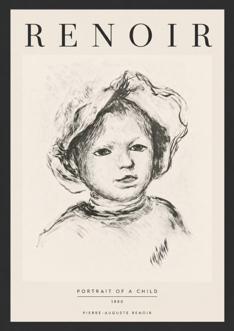 Renoir Portrait of a Child II No6 - Plakat