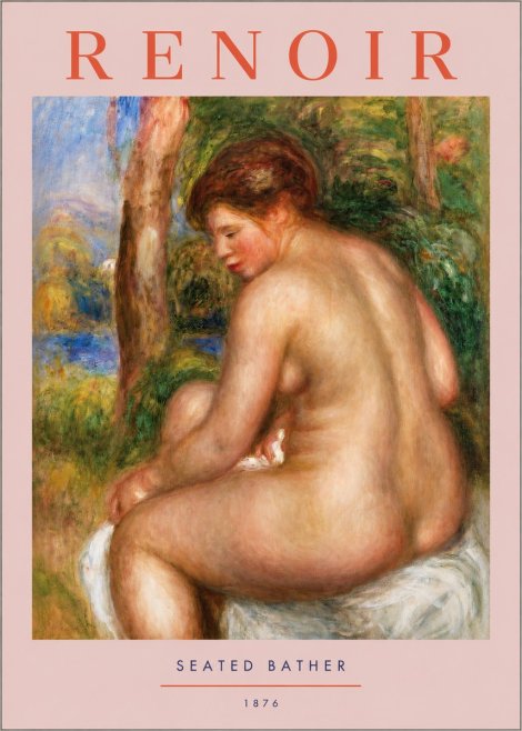 Renoir Seated Bather No2 - Plakat