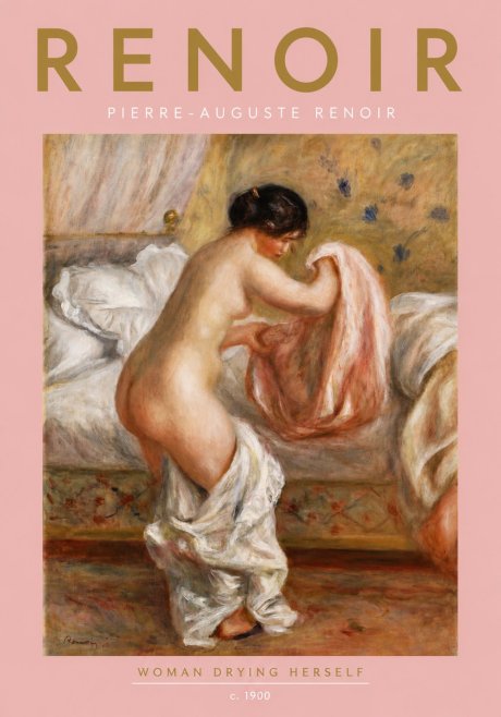 Renoir Woman Drying Herself No5 - Plakat