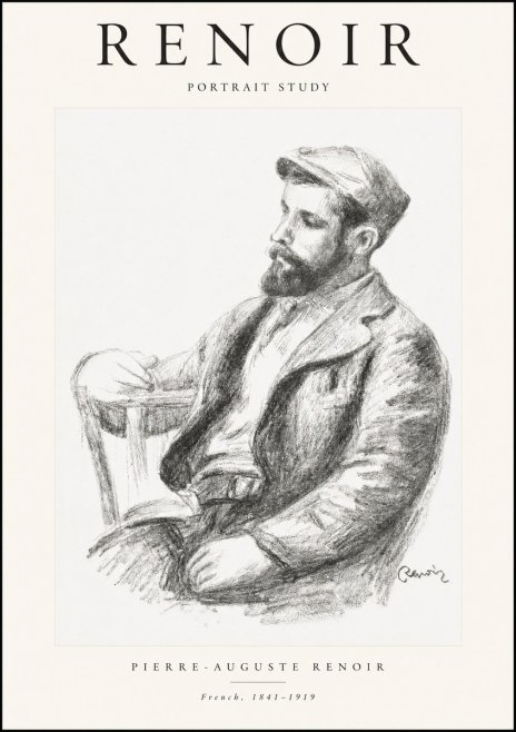 Renoir Portrait Study II No1 - Plakat
