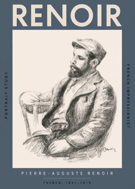 Renoir Portrait Study II No2 - Plakat