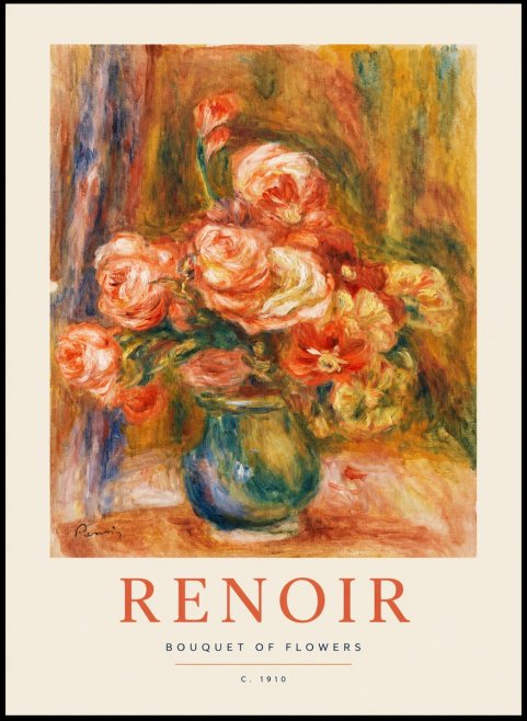 Renoir Bouquet of Flowers II No1 - Plakat