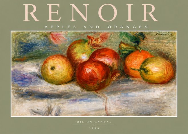 Renoir Apples and Oranges No4 - Plakat
