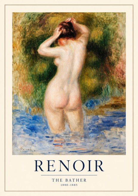 Renoir The Bather No1 - Plakat