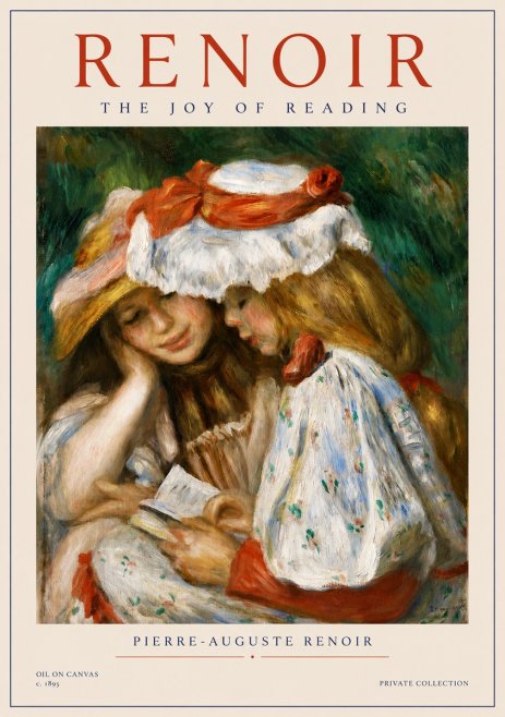 Renoir The Joy of Reading No4 - Plakat
