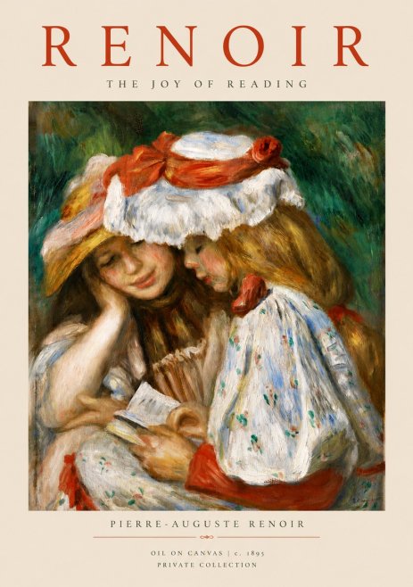 Renoir The Joy of Reading No5 - Plakat
