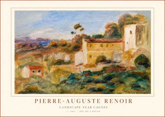 Renoir Landscape Near Cagnes II No1 - Plakat