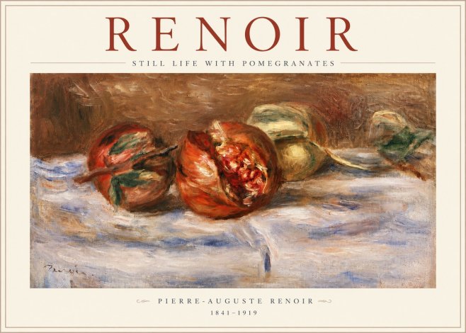 Renoir Still Life with Pomegranates No3 - Plakat