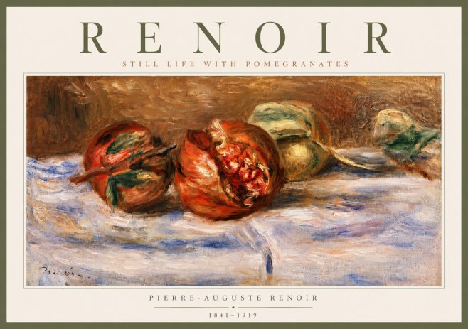 Renoir Still Life with Pomegranates No5 - Plakat