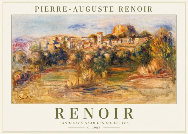 Renoir Landscape Near Les Collettes No2 - Plakat