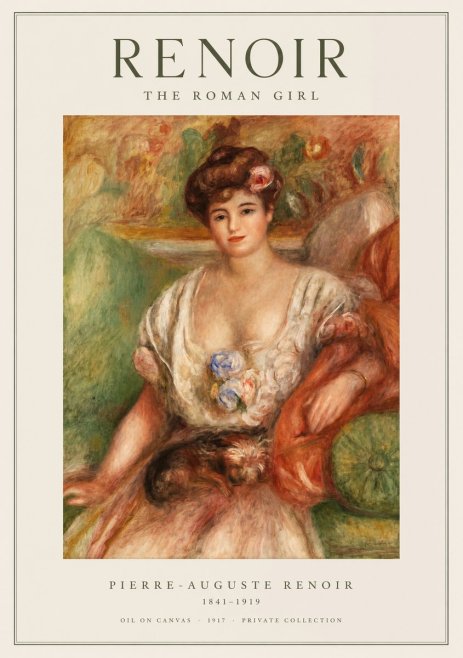 Renoir The Roman Girl No1 - Plakat