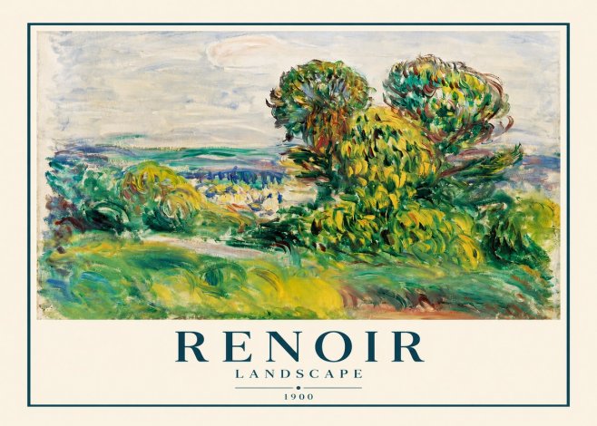 Renoir Landscape (Trees and Hills) No2 - Plakat