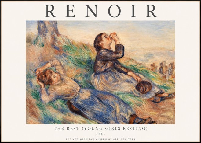 Renoir The Rest (Young Girls Resting) No1 - Plakat