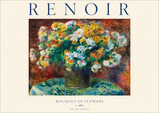 Renoir Bouquet of Flowers IV No1 - Plakat
