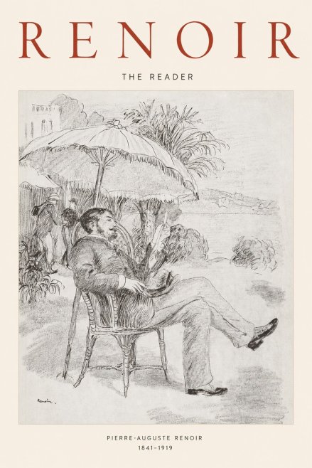 Renoir The Reader II No1 - Plakat