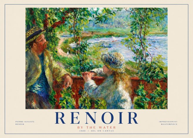 Renoir By the Water No3 - Plakat