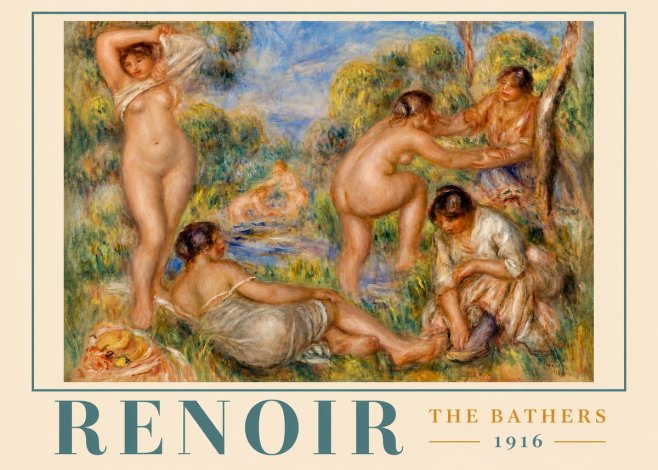 Renoir The Bathers III No2 - Plakat