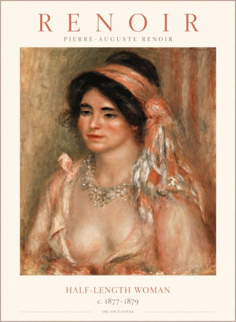 Renoir Half-length Woman No1 - Plakat