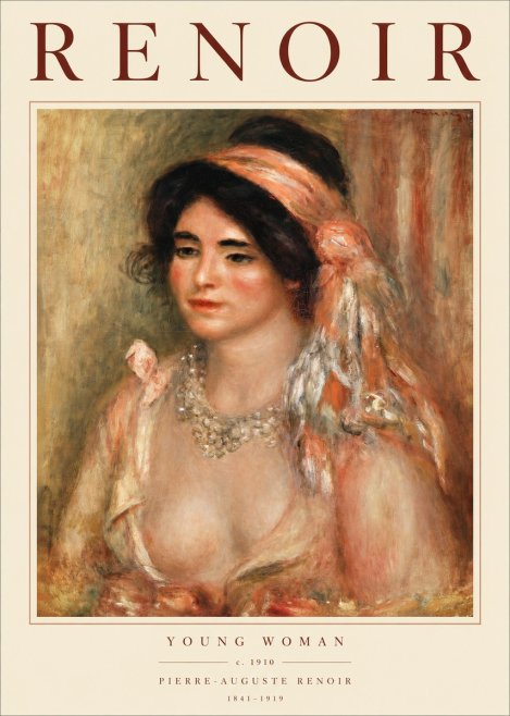Renoir Half-length Woman No3 - Plakat
