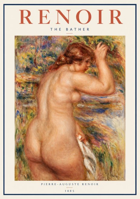 Renoir Bather No3 - Plakat