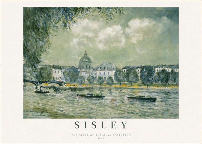 Sisley The Seine at the Quai D'orléans No1 - Plakat