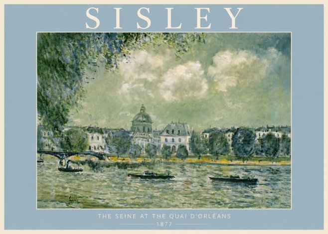 Sisley The Seine at the Quai D'orléans No4 - Plakat
