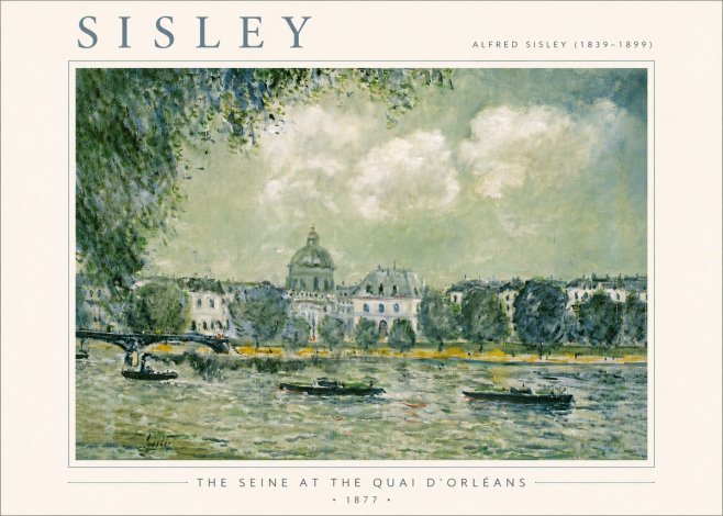 Sisley The Seine at the Quai D'orléans No6 - Plakat