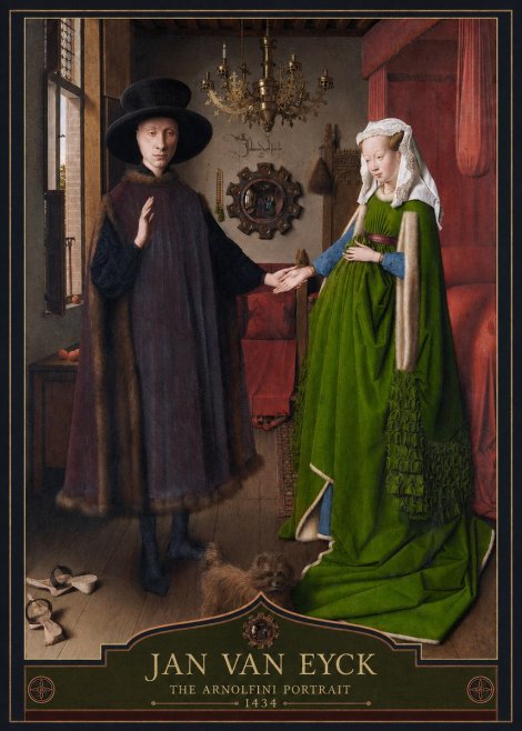 Jan van Eyck The Arnolfini Portrait VI No3 - Plakat