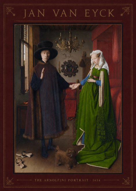 Jan van Eyck The Arnolfini Portrait VI No5 - Plakat
