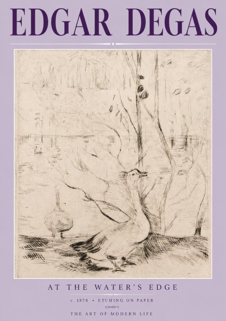 Edgar Degas At the Water's Edge No3 - Plakat