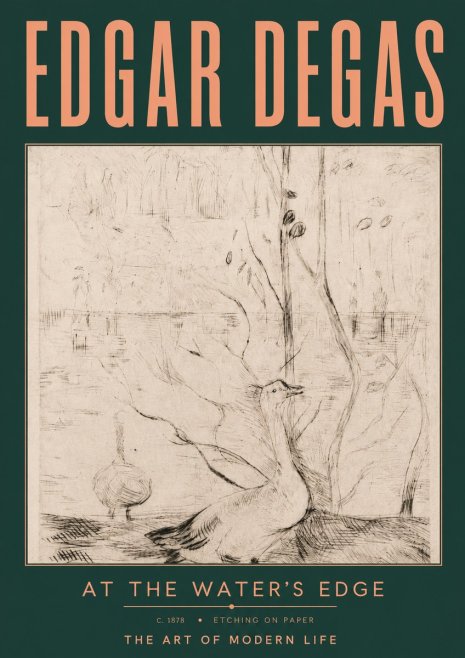 Edgar Degas At the Water's Edge No4 - Plakat