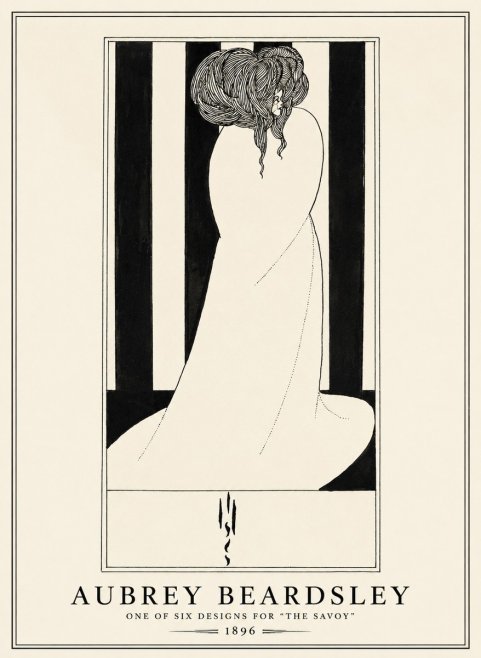 Aubrey Beardsley One of Six Designs for 'the Savoy' No1 - Plakat