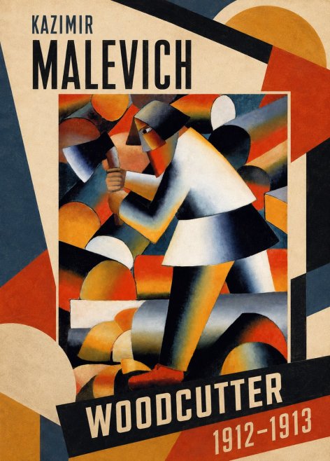 Kazimir Malevich Woodcutter No1 - Plakat