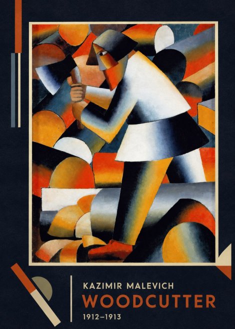 Kazimir Malevich Woodcutter No2 - Plakat