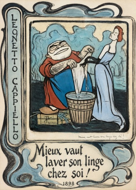 Leonetto Cappiello Mieux Vaut Laver Son Linge Chez Soi! No2 - Plakat