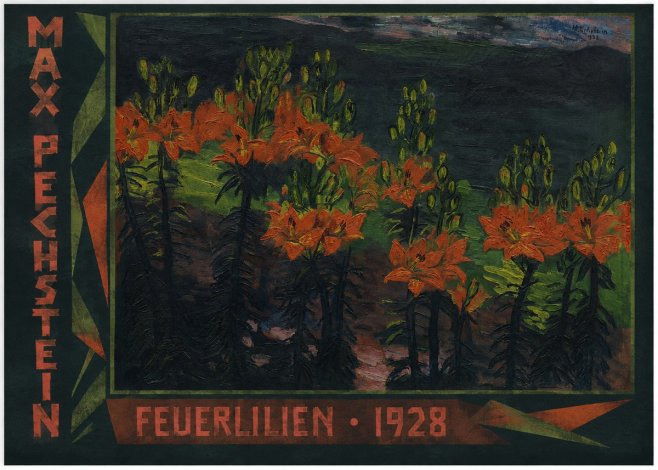 Max Pechstein Feuerlilien No2 - Plakat