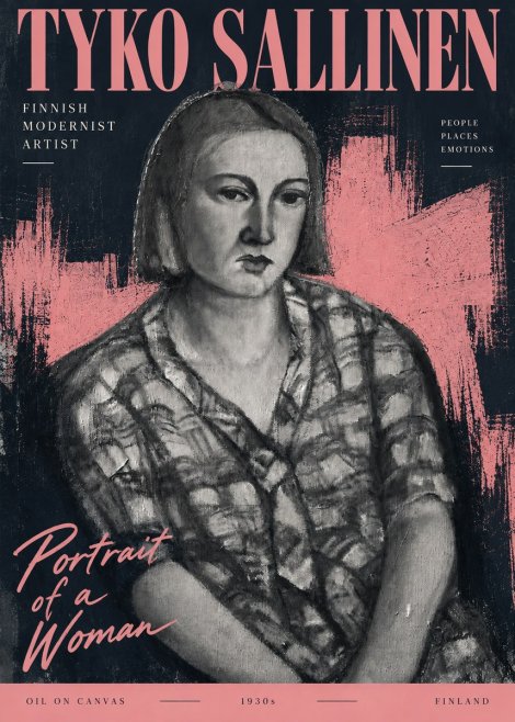Tyko Sallinen Portrait of a Woman I No3 - Plakat