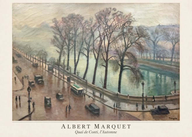 Albert Marquet Quai De Conti, L'automne No4 - Plakat