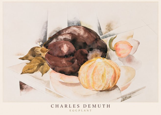 Charles Demuth Eggplant No6 - Plakat