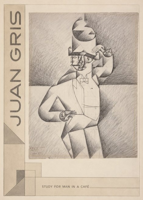 Juan Gris Study for Man in a Café No2 - Plakat