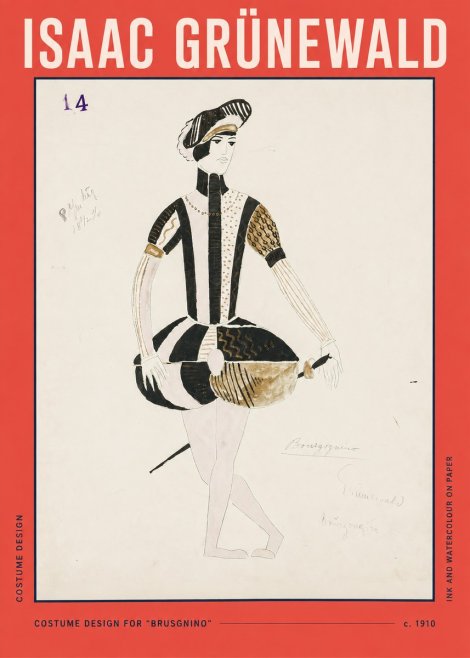 Isaac Grünewald Costume Design IX No2 - Plakat