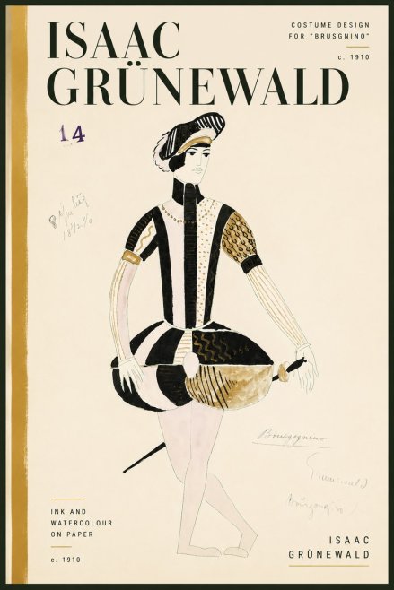 Isaac Grünewald Costume Design IX No4 - Plakat