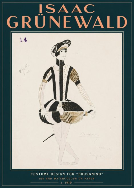 Isaac Grünewald Costume Design IX No5 - Plakat