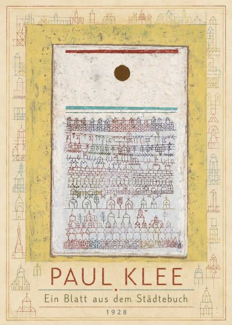Paul Klee Ein Blatt Aus Dem Städtebuch No1 - Plakat