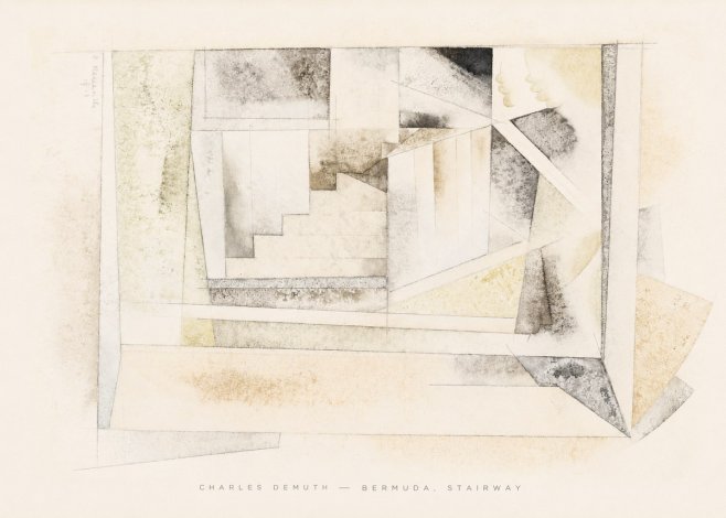 Charles Demuth Bermuda, Stairway No6 - Plakat