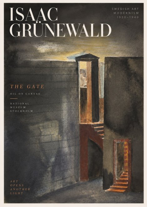 Isaac Grünewald Architectural Fantasy No5 - Plakat