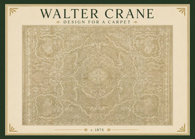 Walter Crane Design for a Carpet No3 - Plakat
